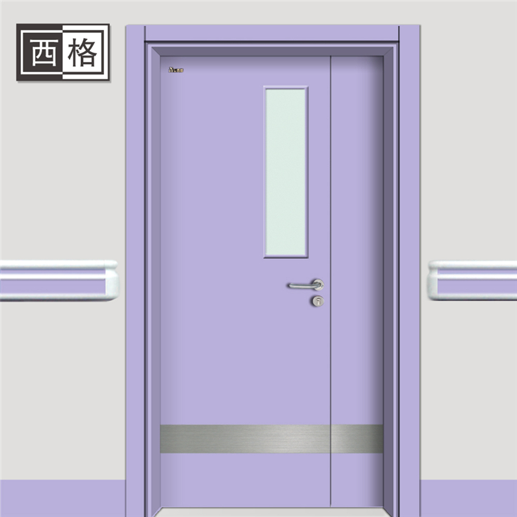 门业图片-医院门浅紫罗兰  妇幼保健院病房门  防磨耐磕Y-ZM２０２图片